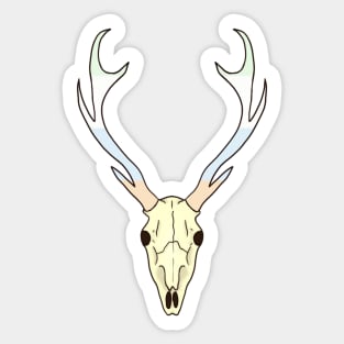 Unlabeled Pride Deer Skull Sticker